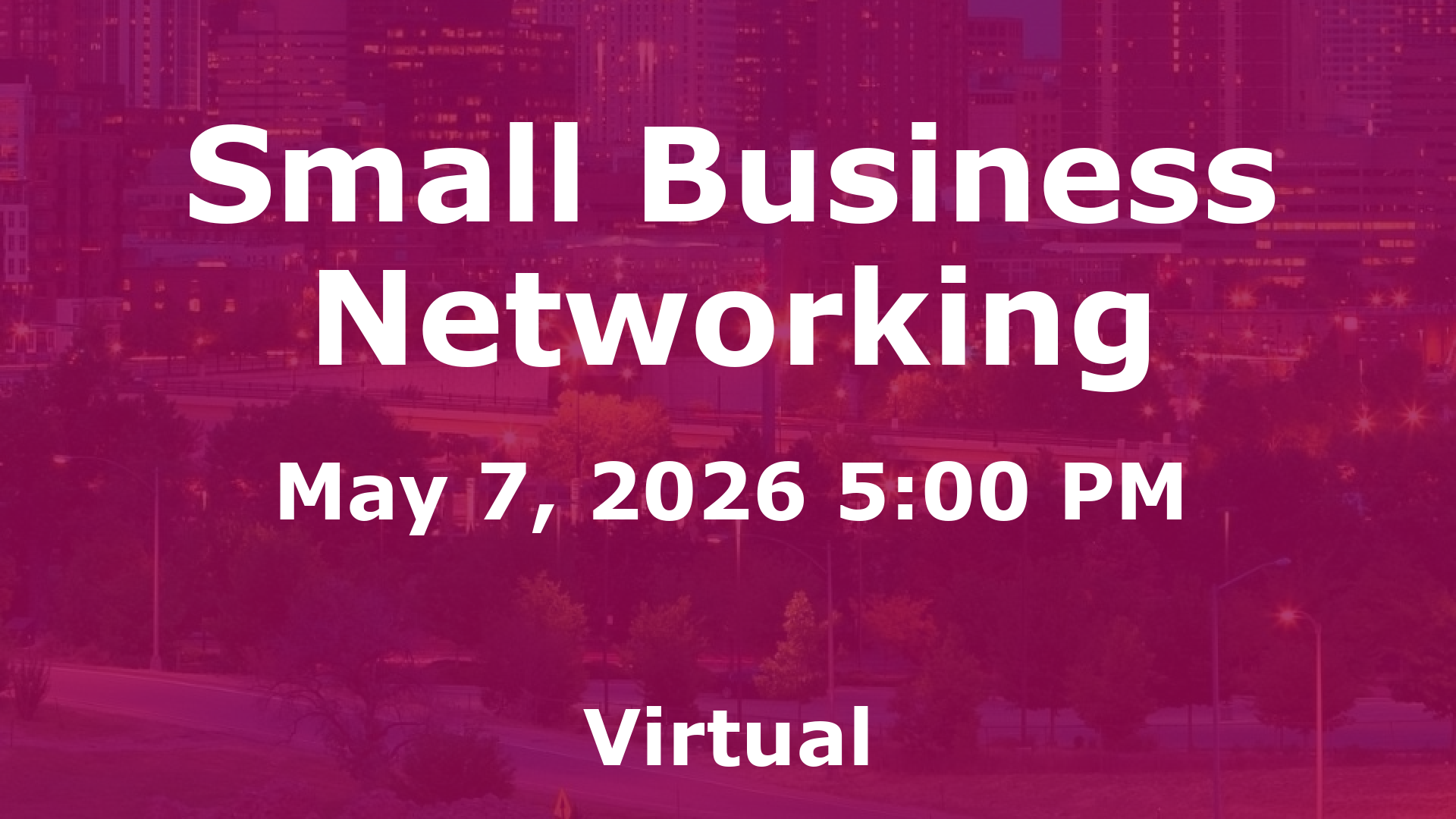 Small Business Networking event image